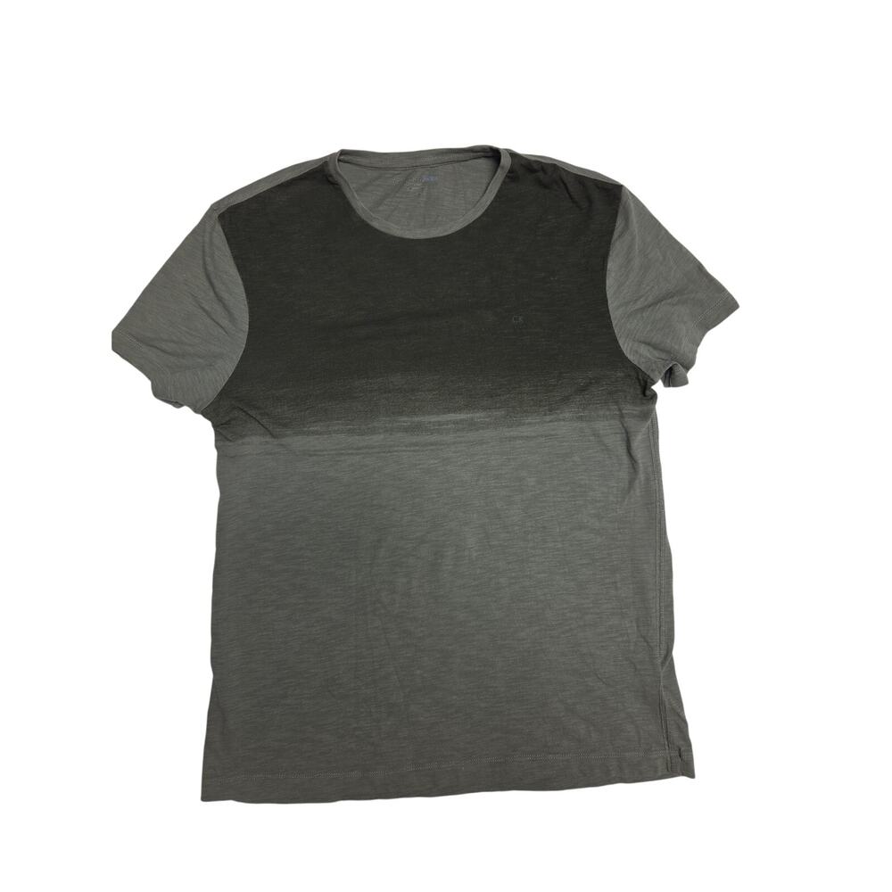 Calvin Klein Jeans Ombre Crew Neck T-Shirt Green Grey Men Size M RN 36543